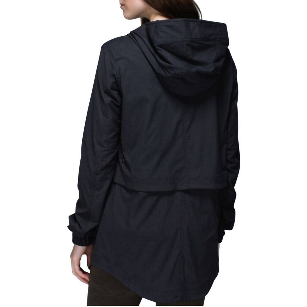 Lululemon Yogi Anorak Jacket Full Zip Hooded Sporty Black Activewear Size 4 - Picture 9 of 16